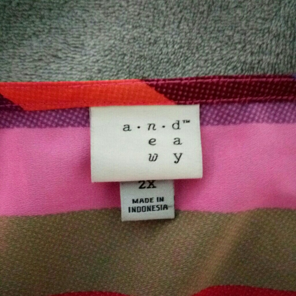 A New Day Striped Hankerchief Hem Dress - Picture 7 of 8